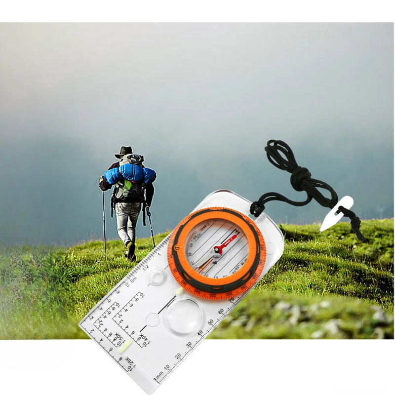 Map Compass Orienteering - Outdoor cycling, camping, sports compass, map