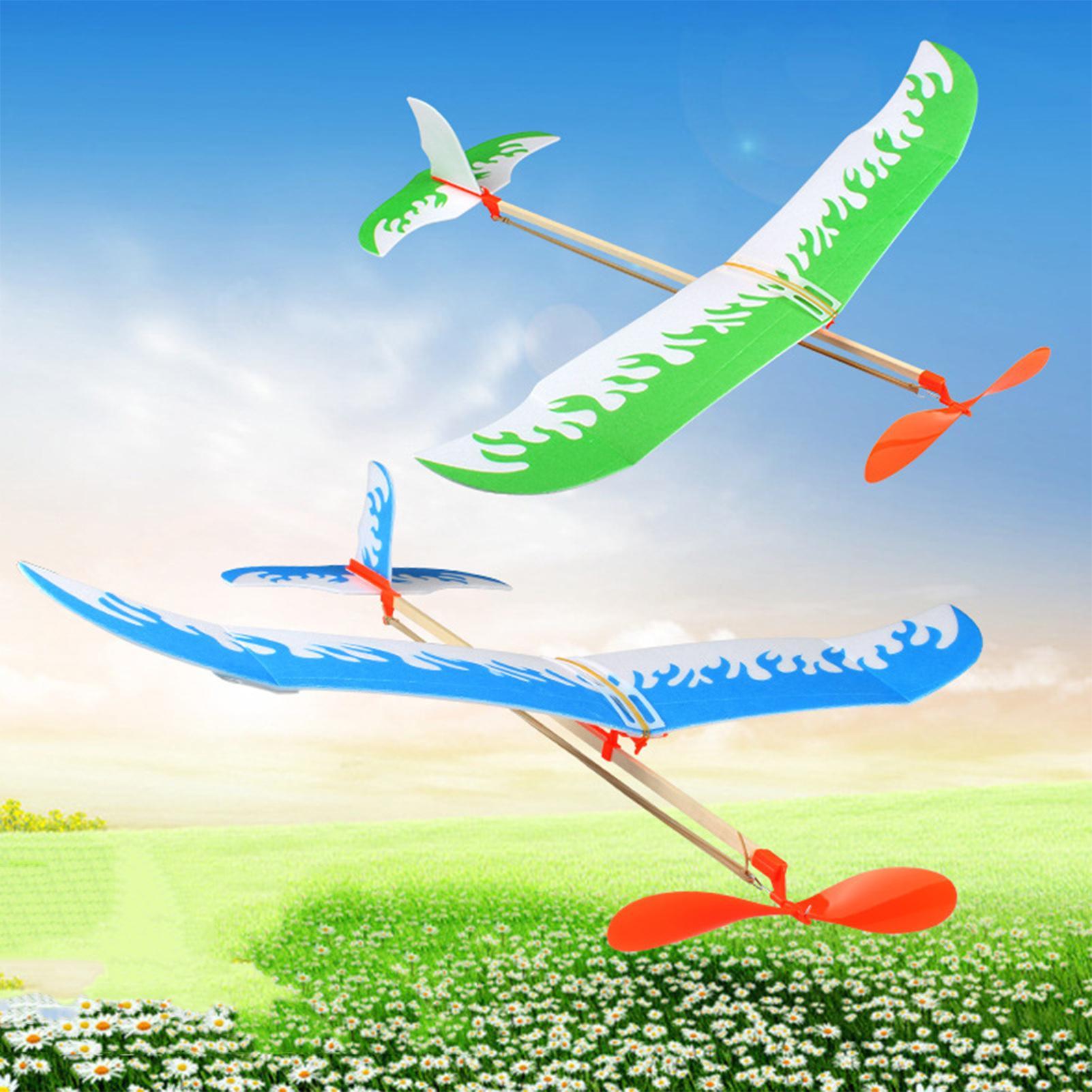 Outdoor Adventure Game - Rubber Band Airplanes Powered Glider Aircraft