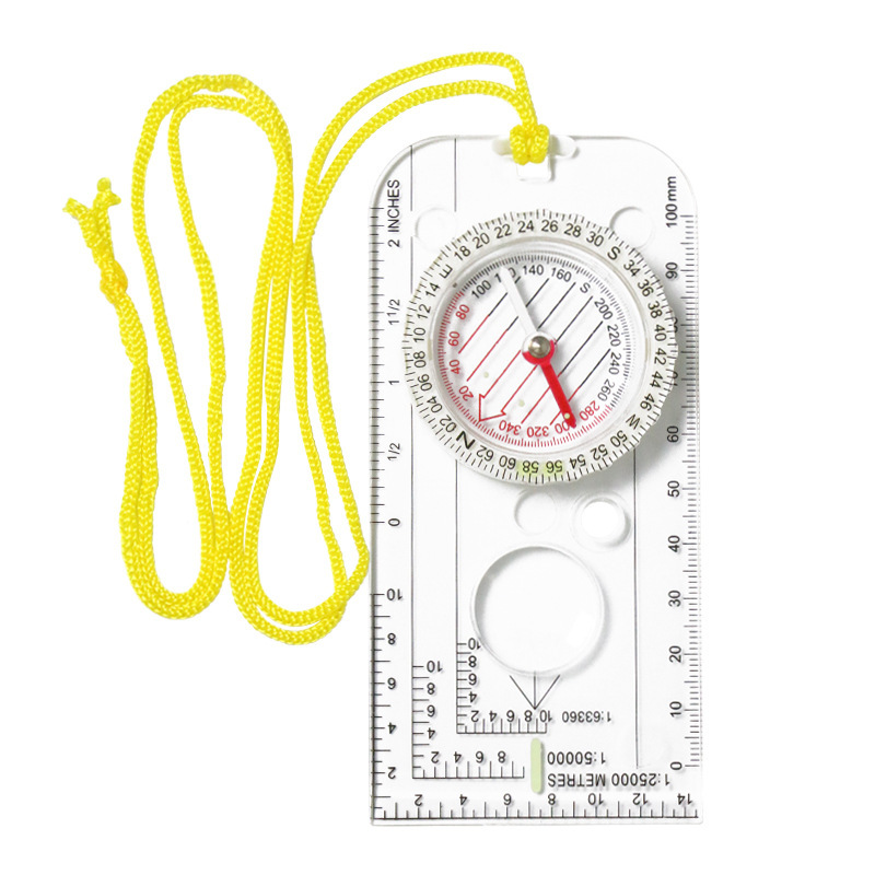 Map Compass Orienteering - Outdoor Compass Navigation Map Ruler -
