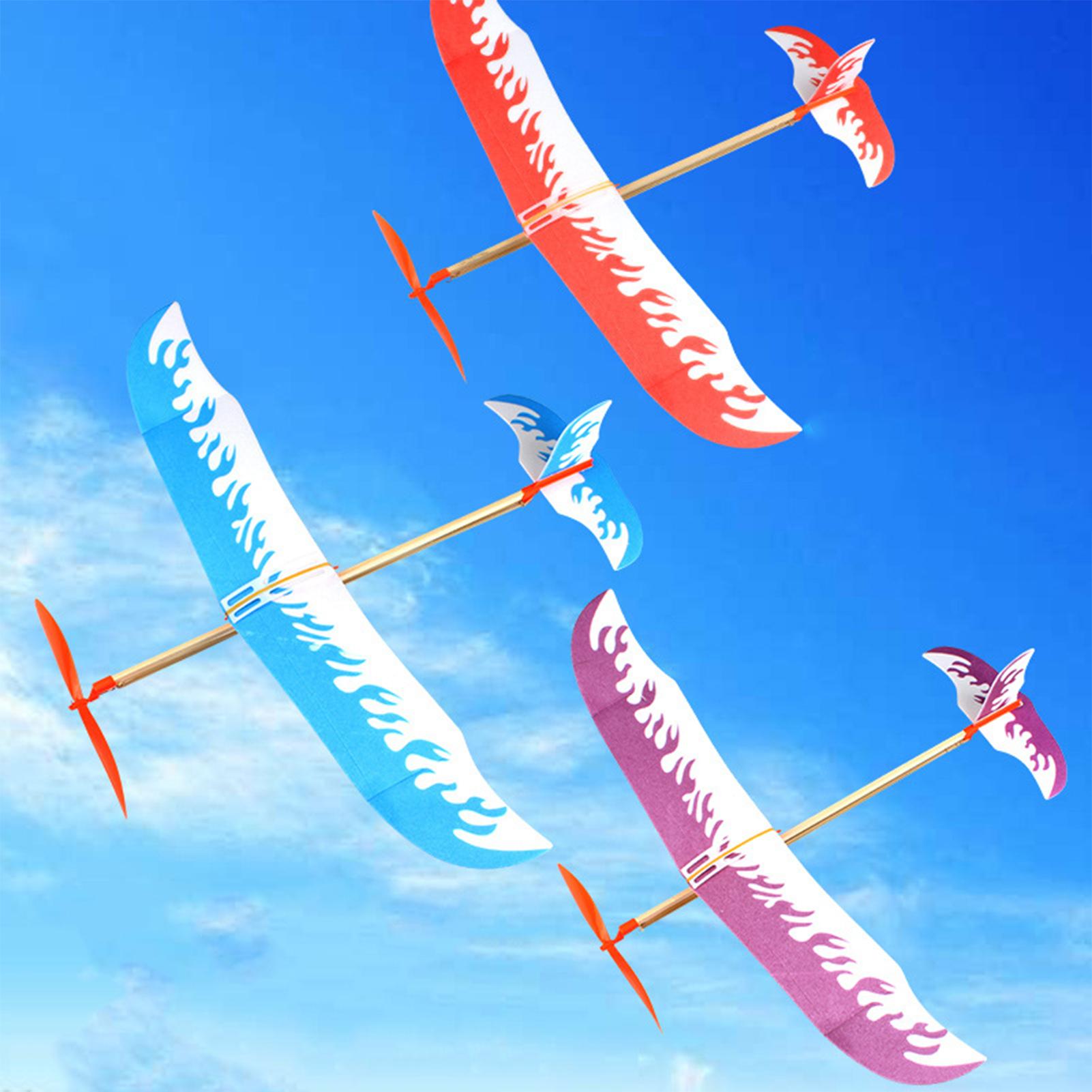 Outdoor Adventure Game - Rubber Band Airplanes Powered Glider Aircraft
