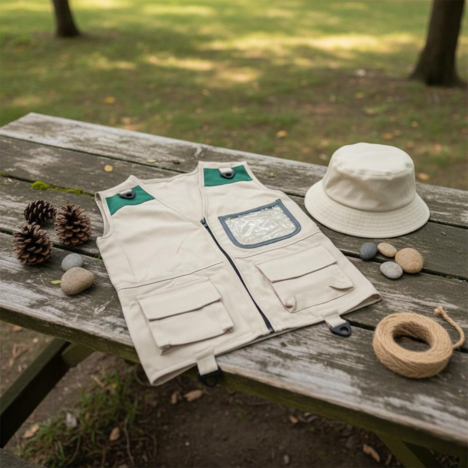 Kids Explorer Vest & Hat Set M - Outdoor Adventure Kids Party 评论和价格