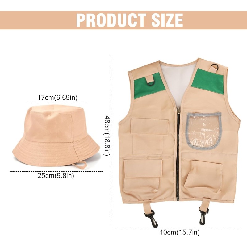 Safari Costume with Cargo Vest - Outdoor Adventure Game 评论和价格