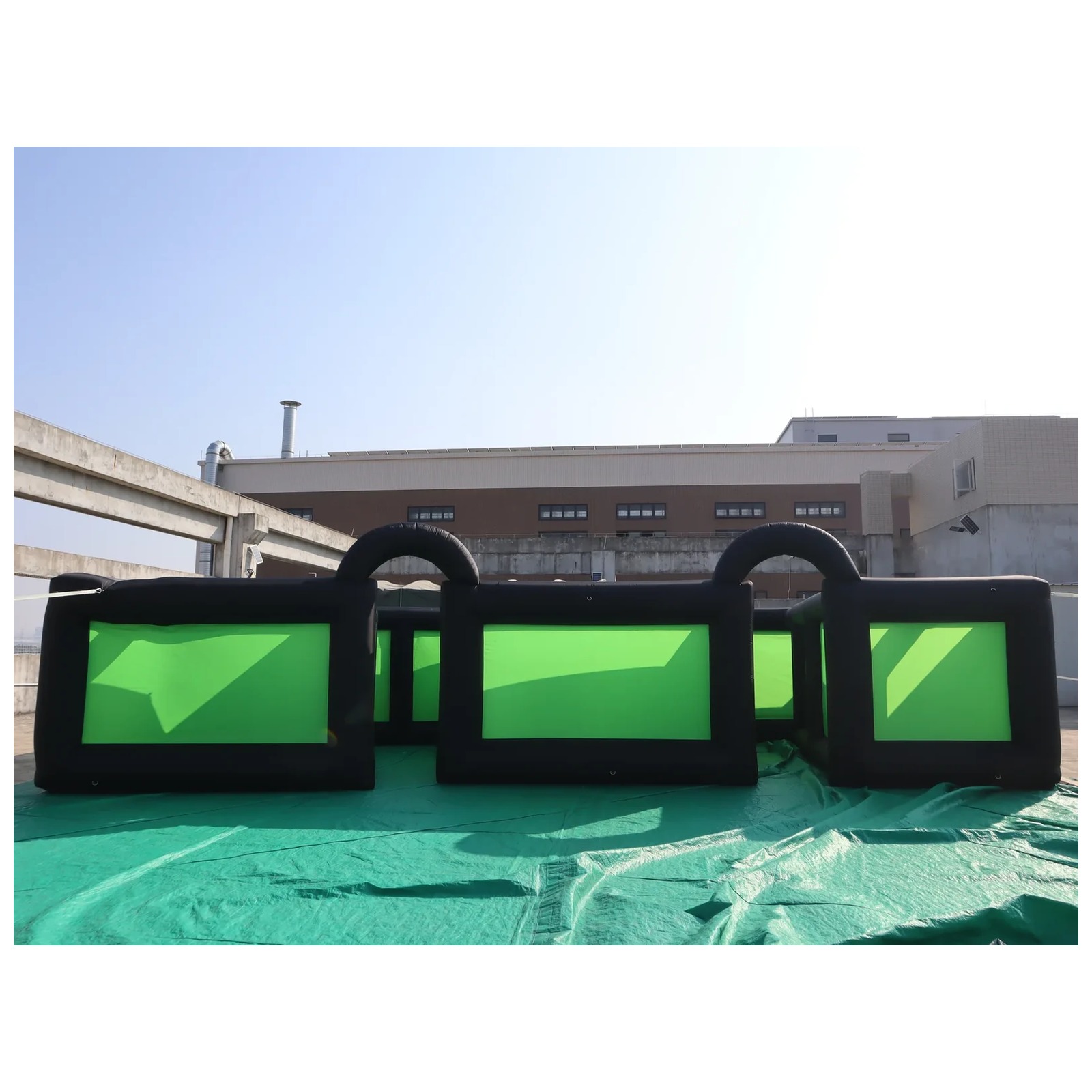 Outdoor Black Green Inflatable - Outdoor Adventure Kids Party 评论和价格