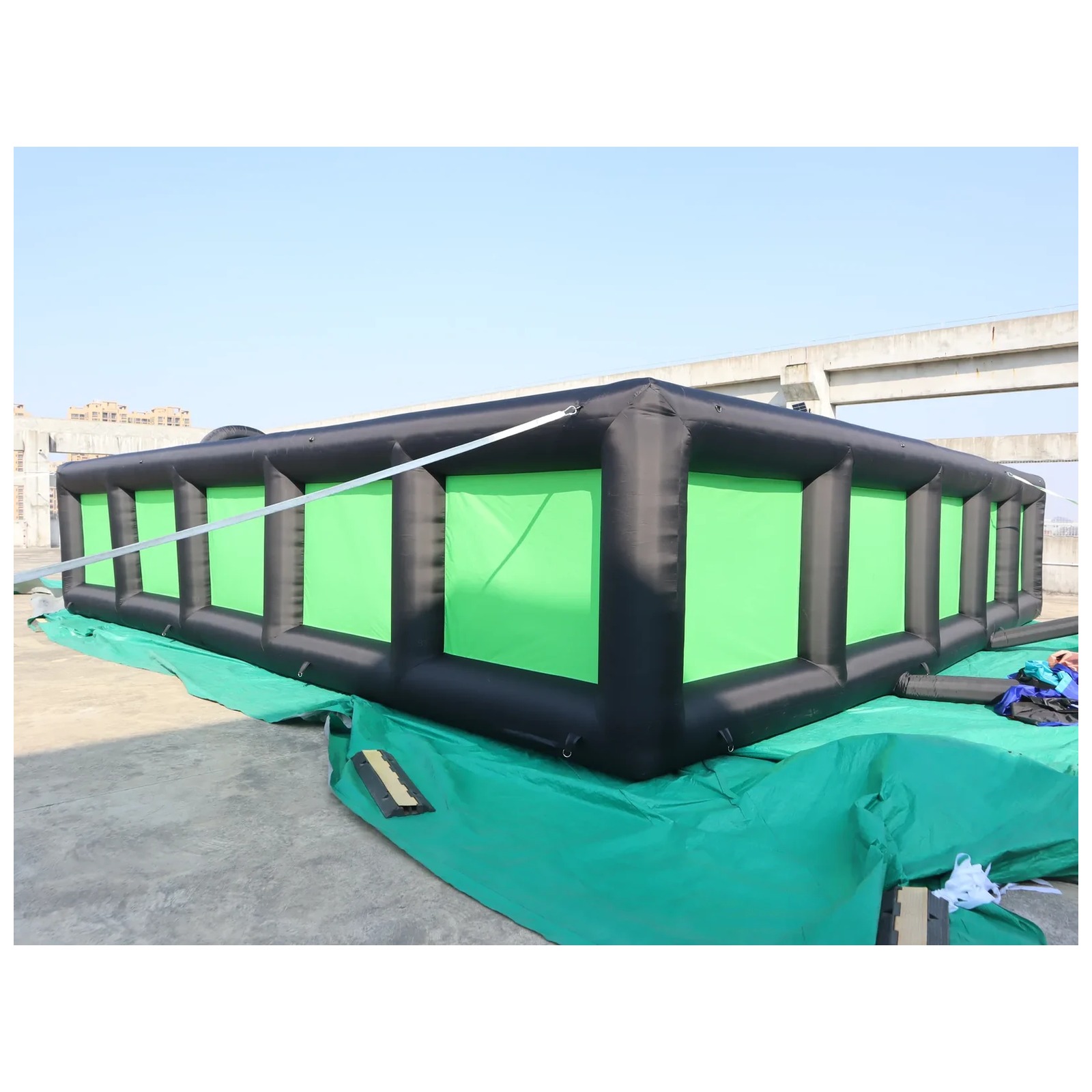 Outdoor Black Green Inflatable - Outdoor Adventure Kids Party 评论和价格
