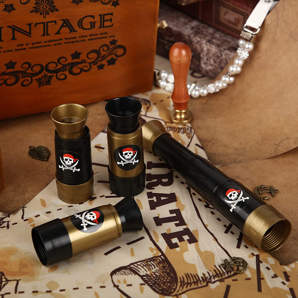 12Pcs Kids Pirate Telescope Se - Outdoor Adventure Kids Party 评论和价格