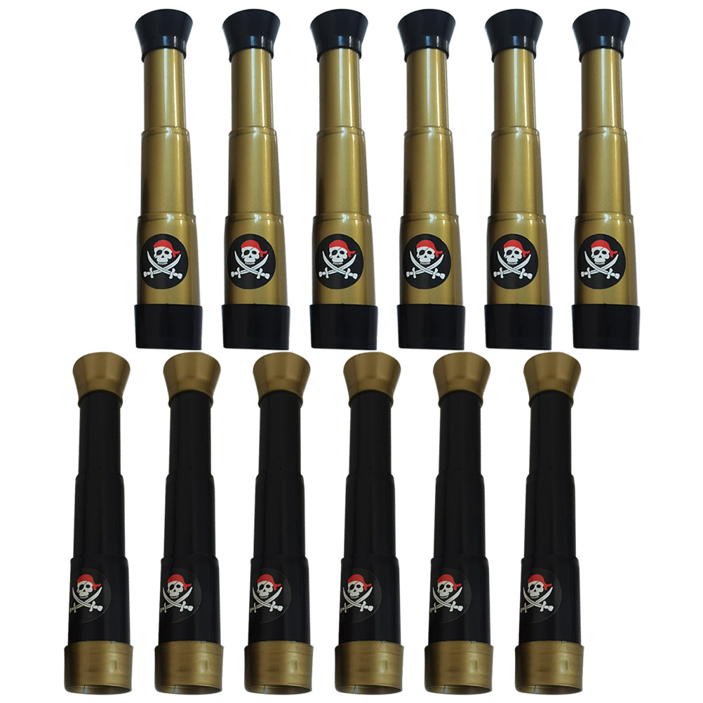 12Pcs Kids Pirate Telescope Se - Outdoor Adventure Kids Party 评论和价格