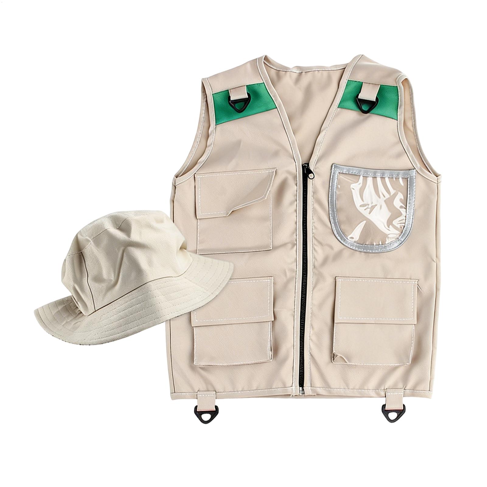 Kids Costume Vest Hat ,Nature  - Outdoor Adventure Kids Party 评论和价格