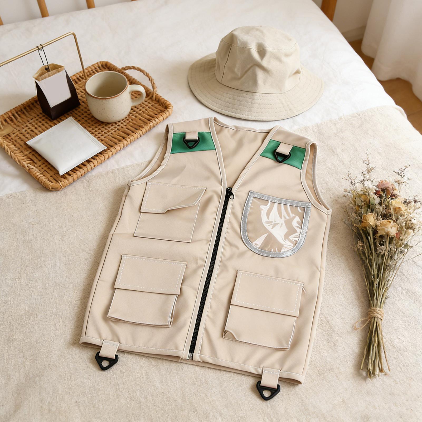 Kids Costume Vest Hat ,Nature  - Outdoor Adventure Kids Party 评论和价格