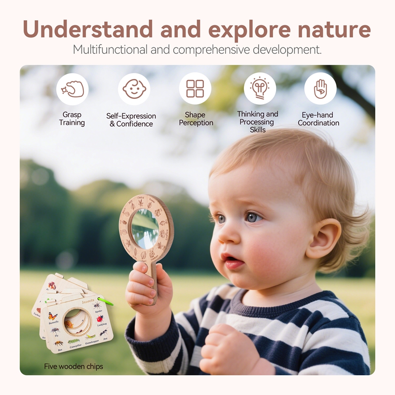 Wooden Magnifying Glass Outdoo - Outdoor Adventure Education 评论和价格