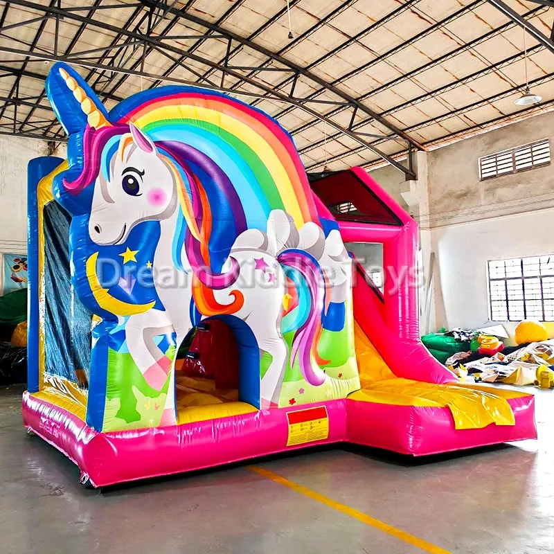 Unicorn Rainbow PVC Inflatable - Outdoor Adventure Kids Party 评论和价格