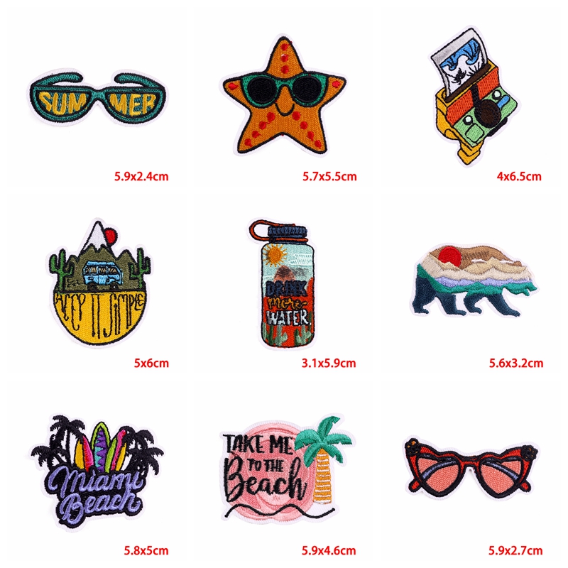 10PCS Iron On Patches Outdoor  - Outdoor Adventure Show 评论和价格