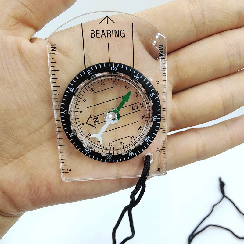 1 PCS New Outdoor Mini Acrylic - Map Compass Orienteering 评论和价格