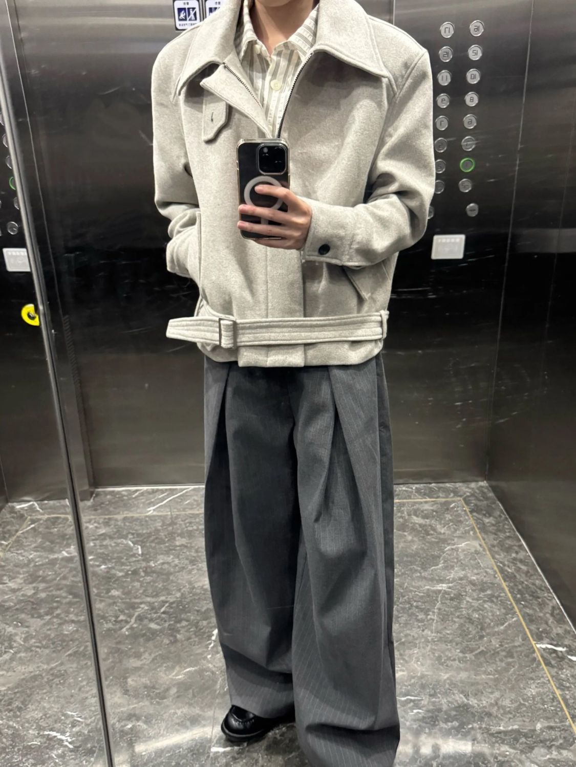 Wool Blend Jacket Man For Work - Outdoor Adventure Holidays 评论和价格
