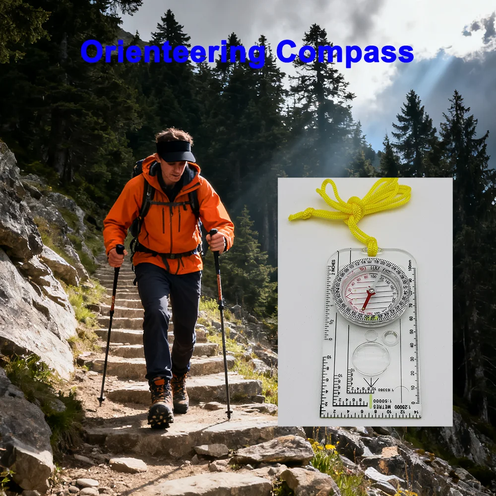 Portable Nautical Map Ruler Co - Map Compass Orienteering 评论和价格