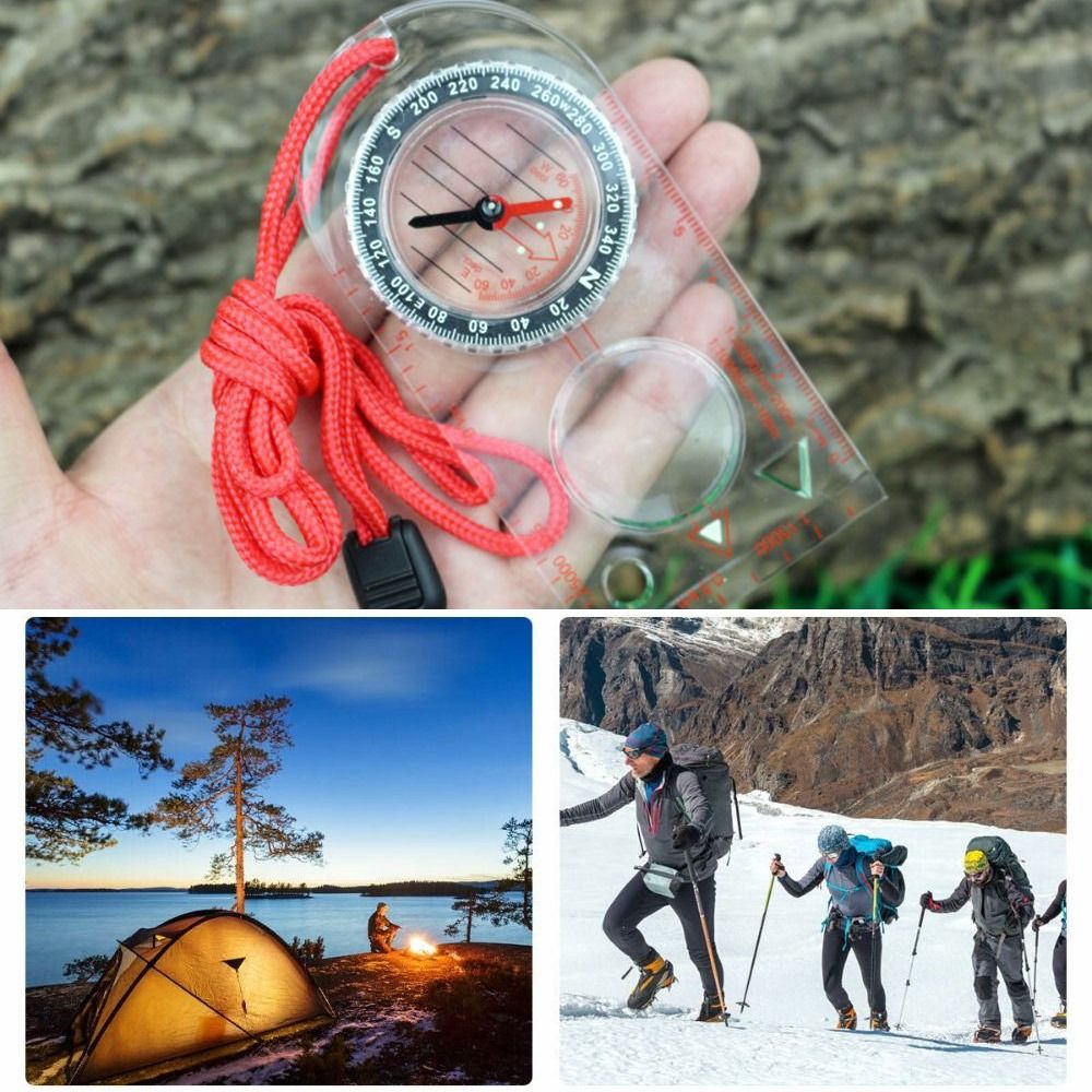 New Acrylic Map Ruler Compass  - Map Compass Orienteering 评论和价格